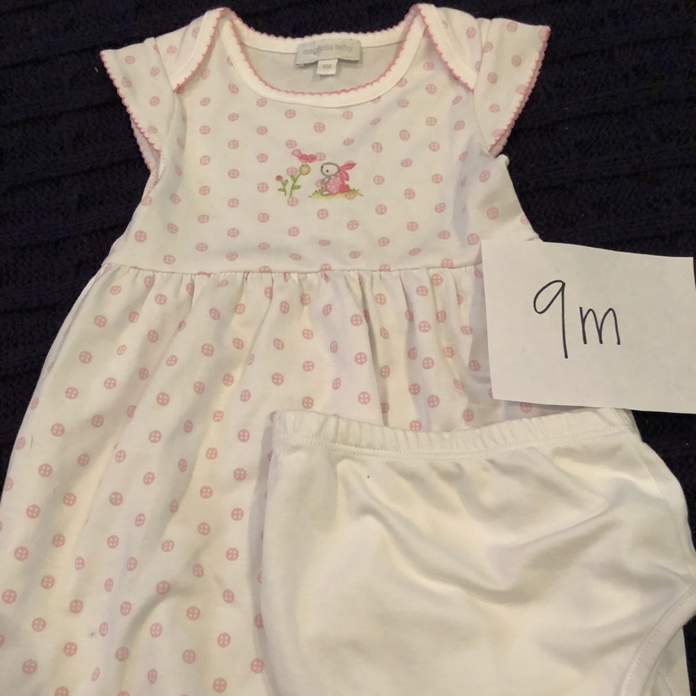 Magnolia Baby Dress with diaper cover